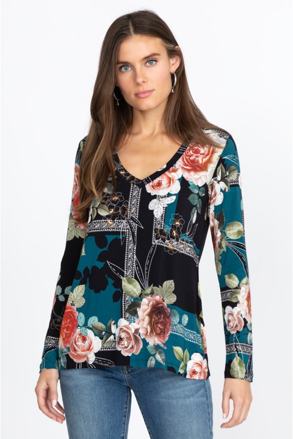 Johnny-Was-Rosabel-Favorite-LS-V-Nec- Tee-t10022-mti