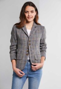 Lania-Tweed Jacket-Chevron-3557