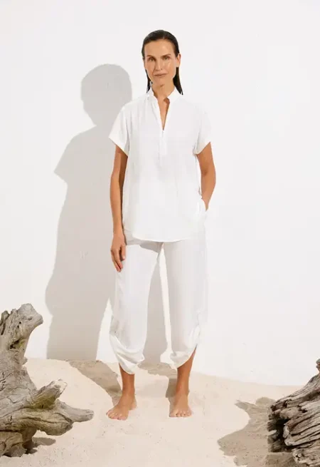 Mela-Purdie-Zip Stand Shirt-F678599-FR