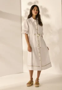 Lania Eliza Dress-3880-White-FR
