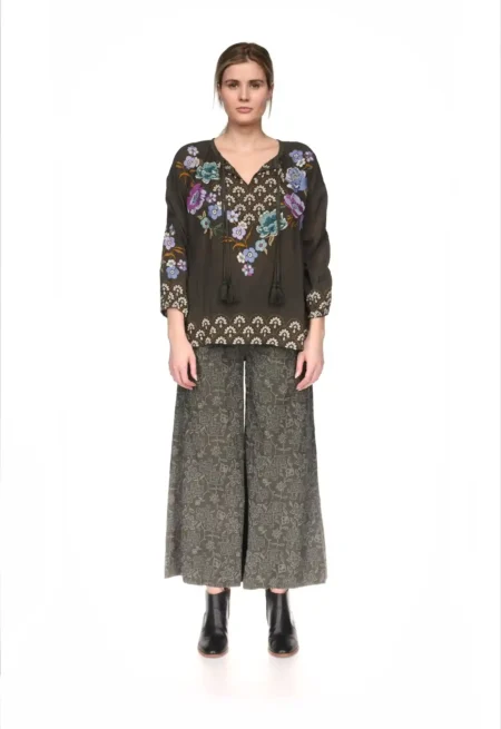 Johnny Was Margot Blouse - Carmin-C15525-8-ROSIN-1-FR
