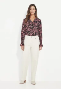 Verge-Gianna Shirt 1147JX Print Blake Pant 1124BR Champagne-FR