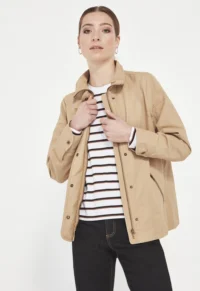 Verge-Trance Jacket 1143BR Caramel Scatter Top 1031SF White Stripe Archive Jean 8317PB Indigo-FR