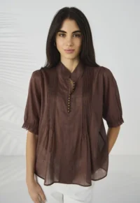 Lania-Pier Shirt_Chocolate