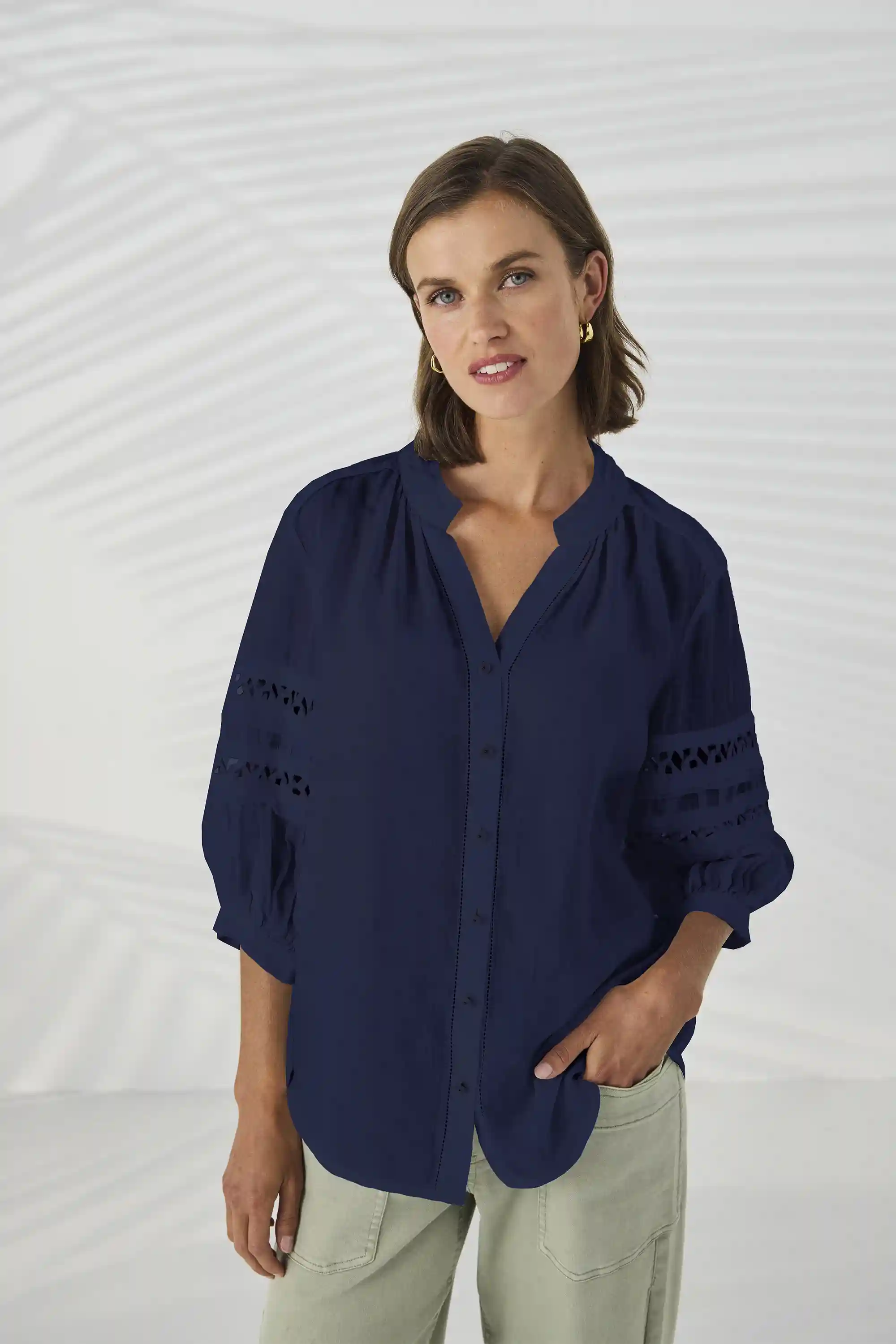 Lania-Spiral Shirt_Sapphire