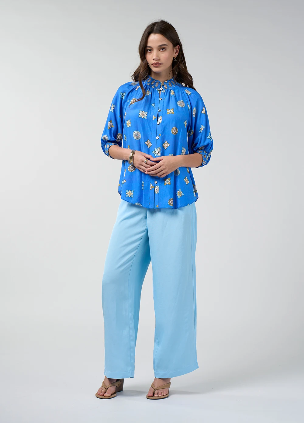 Loobies-Story-LS3305 Dambulla Shirt Azure Multi-F