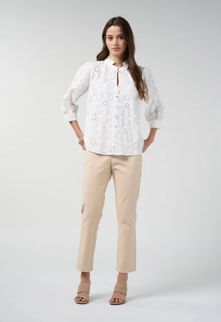 Loobies-Story-LS3361 Asmita Shirt Silk White