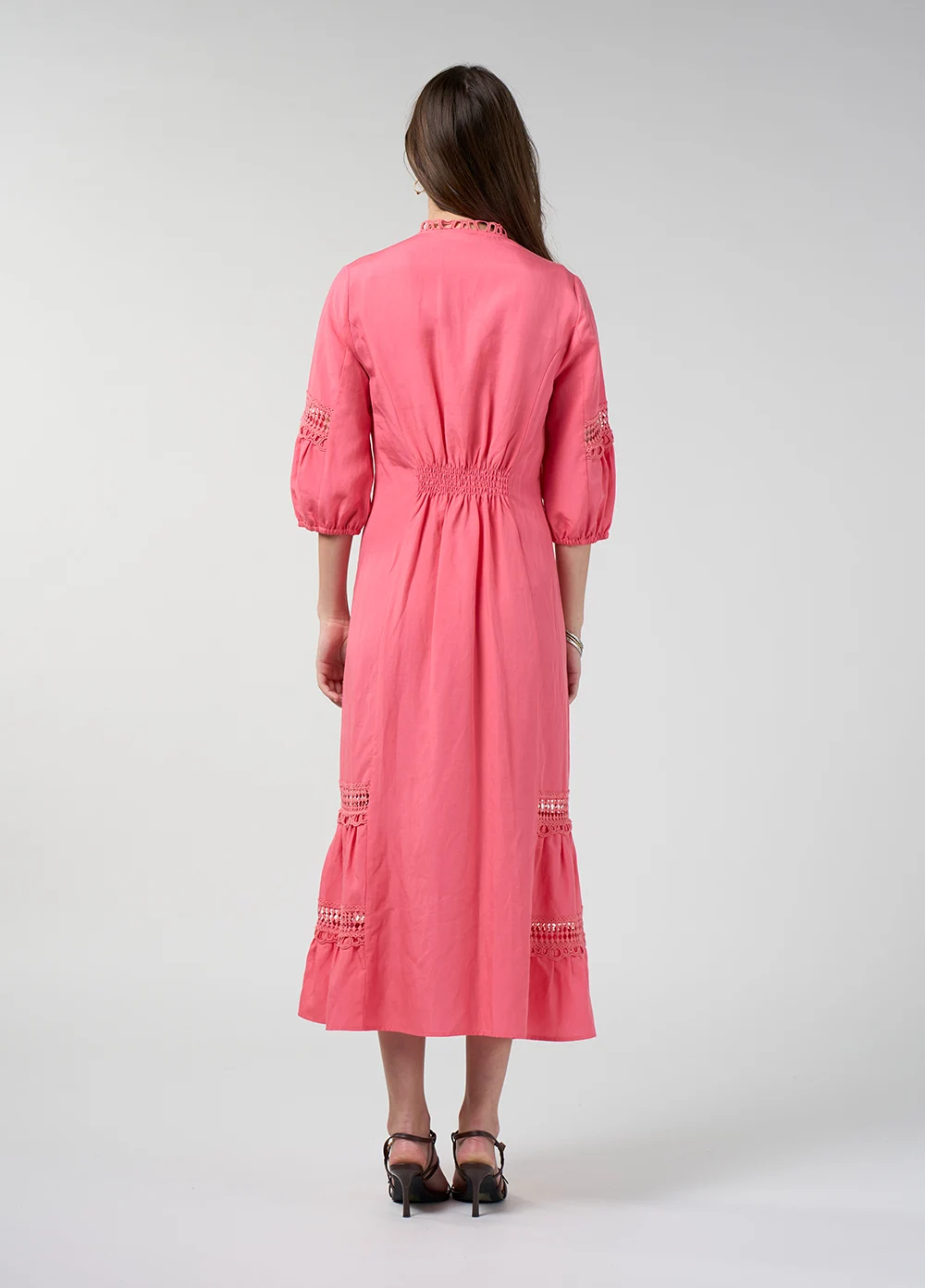 Loobies-Story-LS3363 Shalini Midi Dress Coral-BK