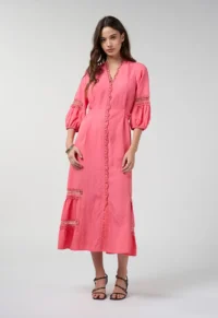 Loobies-Story-LS3363 Shalini Midi Dress Coral-